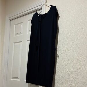 Elegant navy Sleeveless Dress
